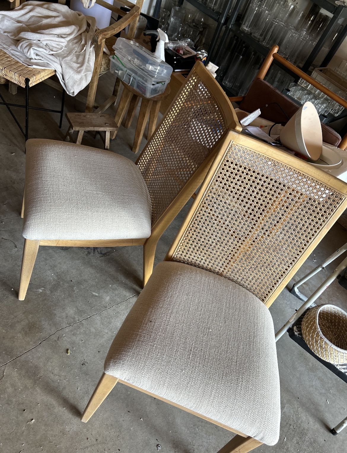 Corella cane and wood dining 2025 chair