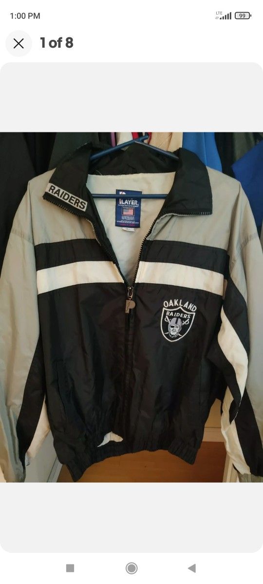 Vintage Pro Player Oakland Raiders NFL light jacket korea preowned rare