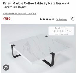 Square Marble coffee Table