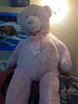 Big Pink Bear $15.00 cash only (serious buyers) talks