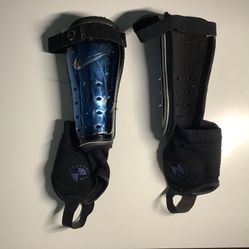 Adult Soccer Shin Guards — Blue Nike