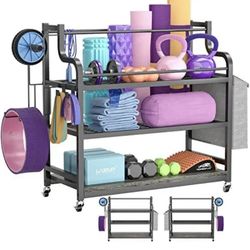 Brand New! Cyclysio Yoga Mat Storage Racks Home Gym Storage Rack Workout Equipment Organized