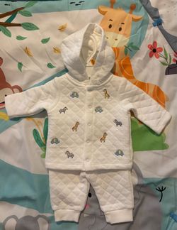 Little Me quilted set size 3months