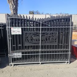 NEW METAL FARM DRIVEWAY GATE HEAVY DUTY, 7'x20'
GALVANIZED +POWDER COATING
ONE SET =LEFT LEAF+RIGHT LEAF
DEER MOTIF STYLE
Only serious people please
F