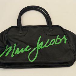 Jacobs by Marc Jacobs - Black tote bag with Lime Green logo