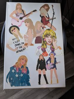Taylor Swift cartoon pics in frame