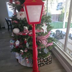 Christmas Street Lamp, Christmas Snow Globe Street Lamp