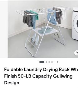 Laundry drying rack