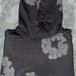 monochrome denim tears hoodie 