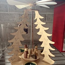 Christmas Tree With Tea Candle Holder 