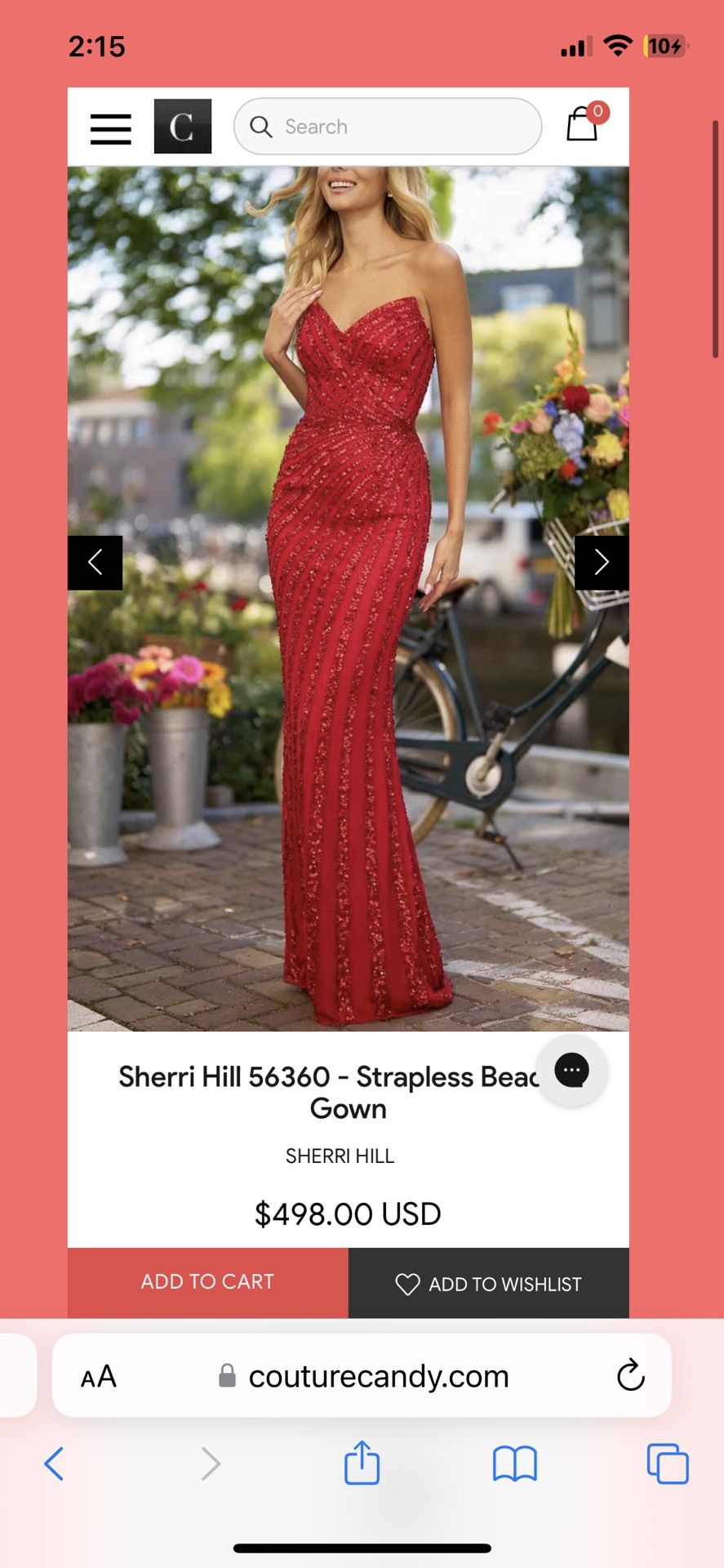 Red Prom Dress Size 6