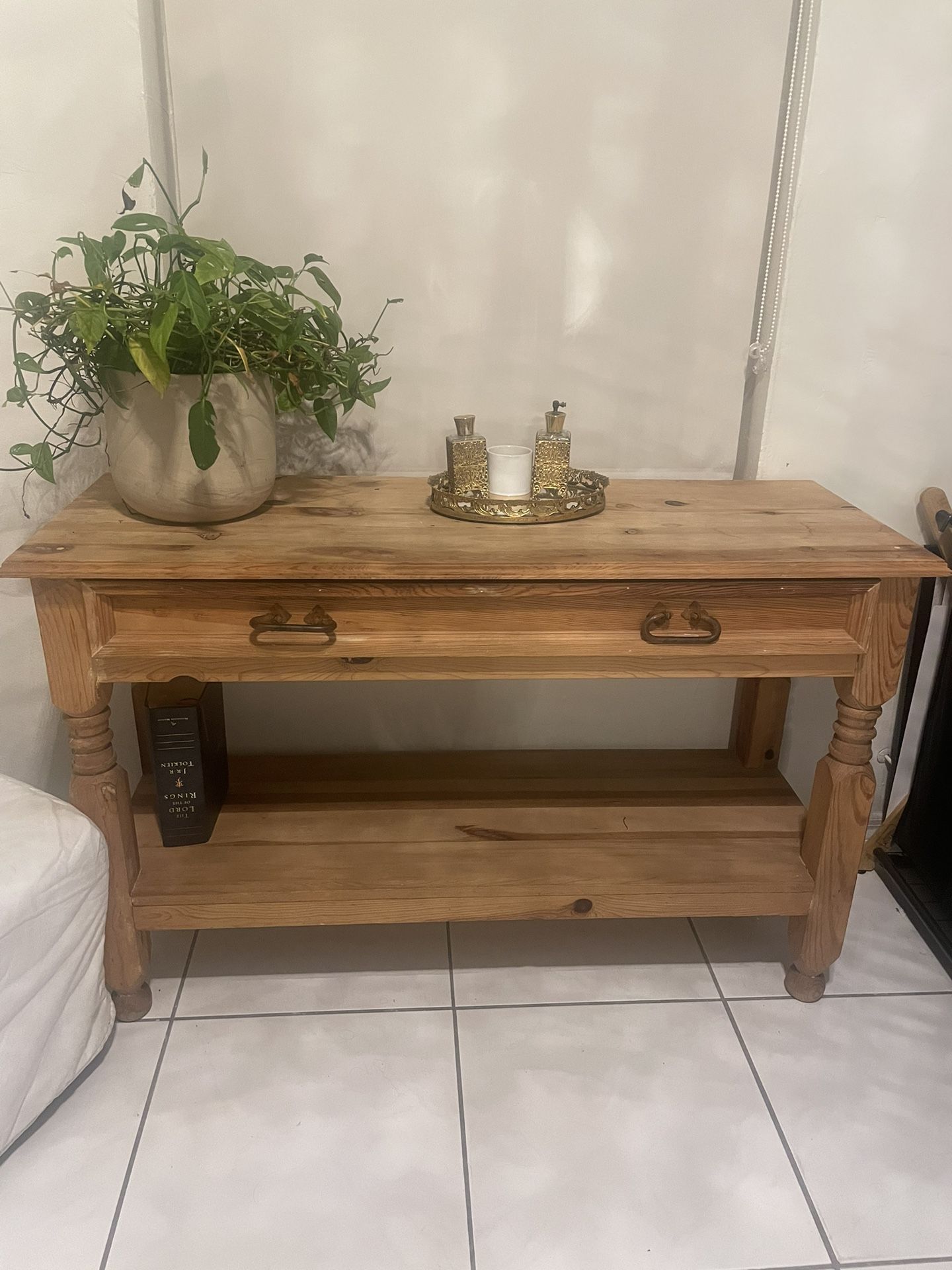 Wood console 