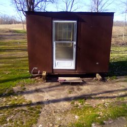 Shed Storage Building Insulated Electric Hookup 8 Ft X 11 Ft 36x80 Door $800