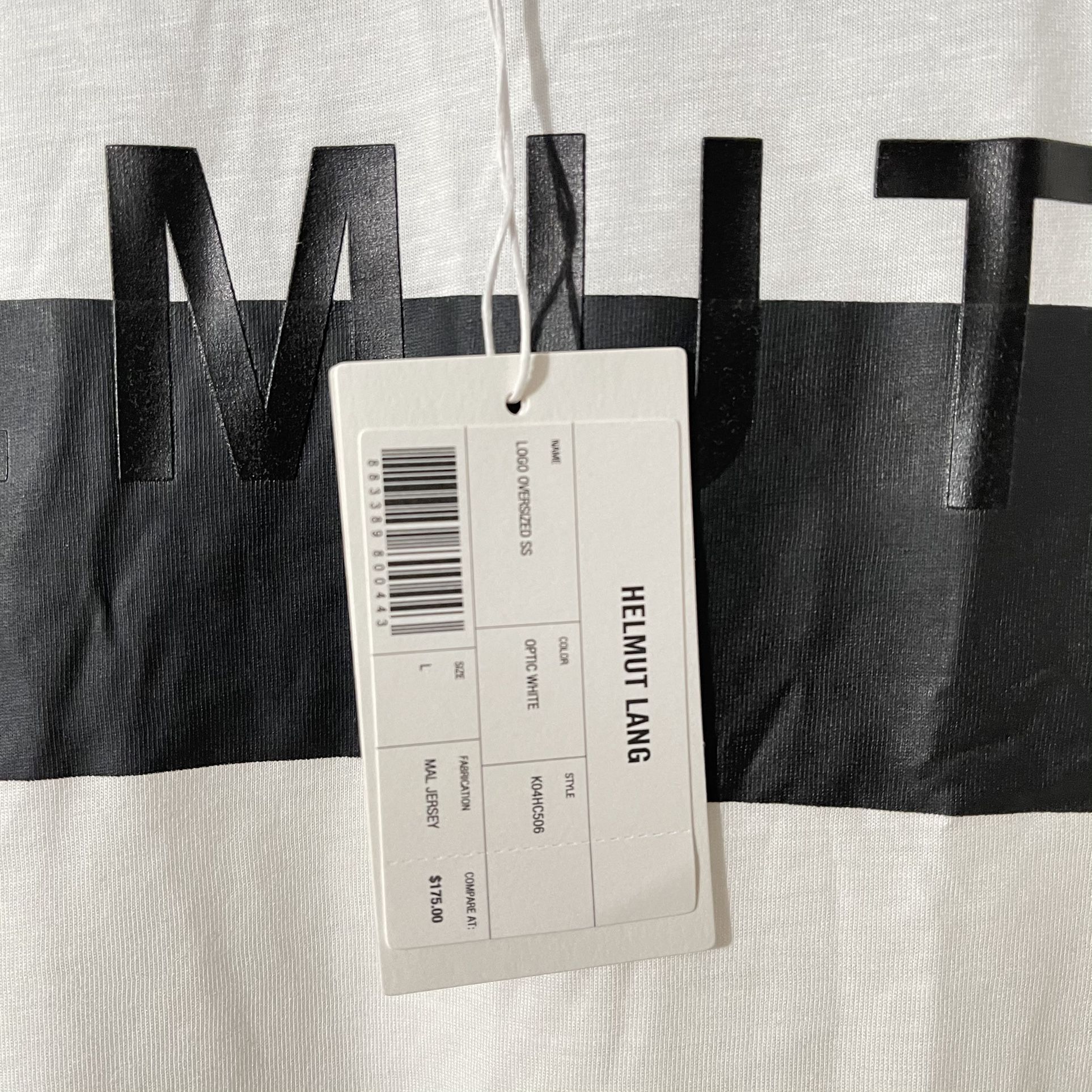 Helmut Lang Oversized Logo Size S, M, L