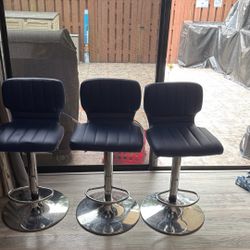 High Chair / Stool Bar - Set Of 3