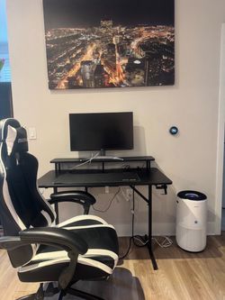 Black and White Racing Gaming Chair