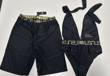 Couple Versace Swimsuits