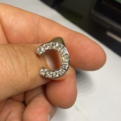 14K Gold 1.00 Carat Diamond Horseshoe Gold Ring 