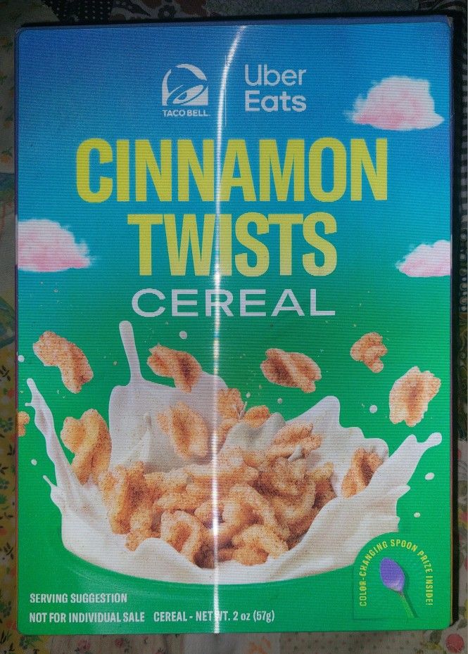 Limited Edition Urbereats Taco Bell Cinnamon Twists Cereal