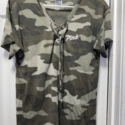 PINK SHIRT SIZE SMALL  ((fits Like Medium ))