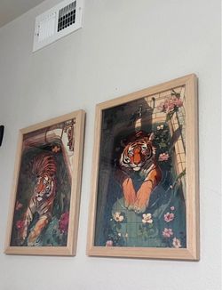 tiger wall art