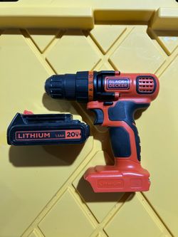 Black + Decker 20V Max Drill (LDX120) and String Trimmer (LST201) Set