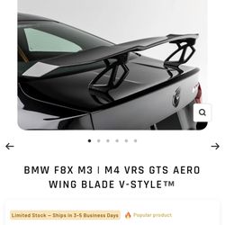 Vorsteiner GTS Style Carbon Fiber Wing Spoiler