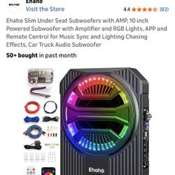 New underseat slim subwoofer with wiring kit.