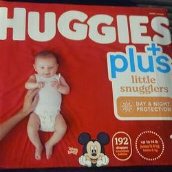 Huggies Plus Size 1 Little Snugglers 192 Count Diapers 