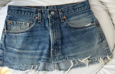Levi’s Women's Mini Skirt Blue.  Made USA
