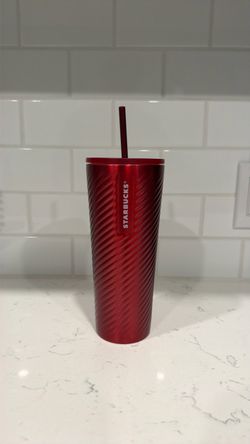 Red Stainless Steel Starbucks tumbler