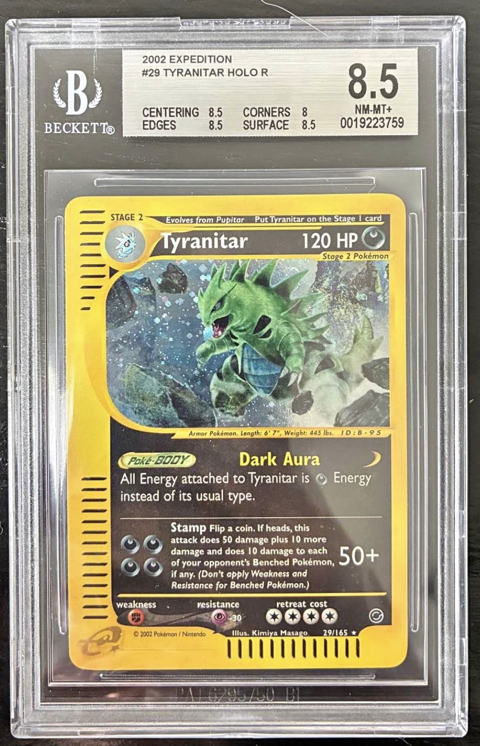 Tyranitar Pokemon BGS 8.5