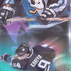 Ducks Paul Kariya Signed,  JSA-Certified,  8-Ft Laminated Poster