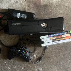 Xbox 360 With Games And Control