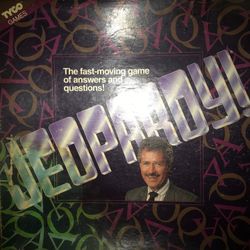 Vintage Jeopardy! Board Game with The Late  Alex Trebek 