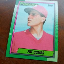 Pat Combs Rookie Error Card 1990 Topps Baseball 