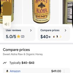 Raw Organic Hawaiian Honey (rare)