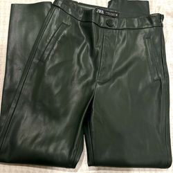 Zara Leather Pants Size XS