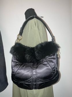 Coach SoHo Rabbi Fur Ski Bag