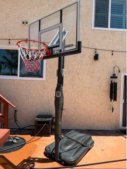 Basketball hoop with stand