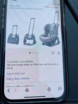 BRICA Roll 'n Go Car Seat Transporter