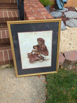 Framed Mother and Child Art Print