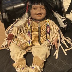 Cultural Native  Baby Antique Doll 