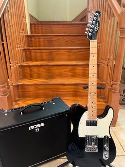 Squier Standard Telecaster (Mint) w/ Boss Katana 100 Watt Effects Amp (Mint)