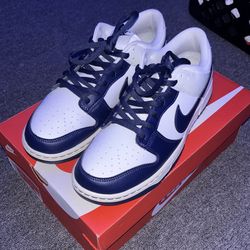 Nike Dunk Low Retro  white/Midnight Navy