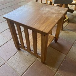 Wooden End Table 