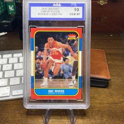 AGA10 1986 Fleer Doc Rivers RC