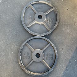 45lb Olympic weight plate set