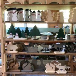 Wood Crafts, Various Animal and Snowman Cutouts, Anchors, Windmills, Crosses!