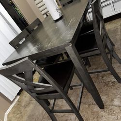 Grey 6 Chair Dining Table Set
